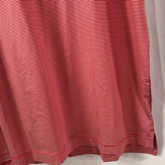 🛍 6 for $35 • Chase 54 Red & White Striped Golf Polo Shirt - Picture 7 of 16